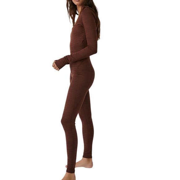 Women's FP Movement Relieve Cross Back Free People Long Sleeve Jumpsuit - Picture 5 of 15